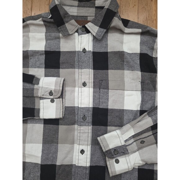 Woolrich Shirt Mens XL Plaid Twill Flannel Button Up Collared Outdoors Pocket - Picture 1 of 7